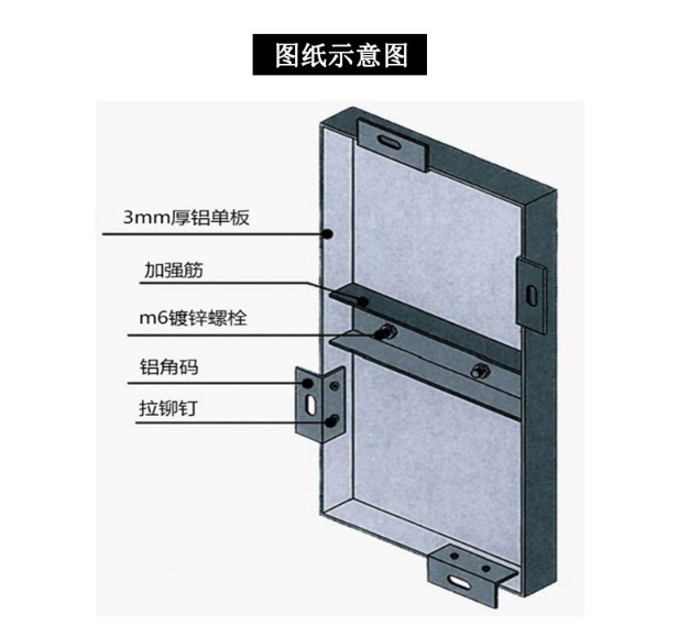 鋁單板示意圖 鋁單板示意圖